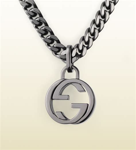 gucci pendant necklace womens|gucci interlocking g silver pendant.